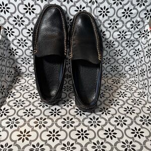 Polo Ralph Lauren men’s Classic Black pebble Leather driving Loafers Sz 10